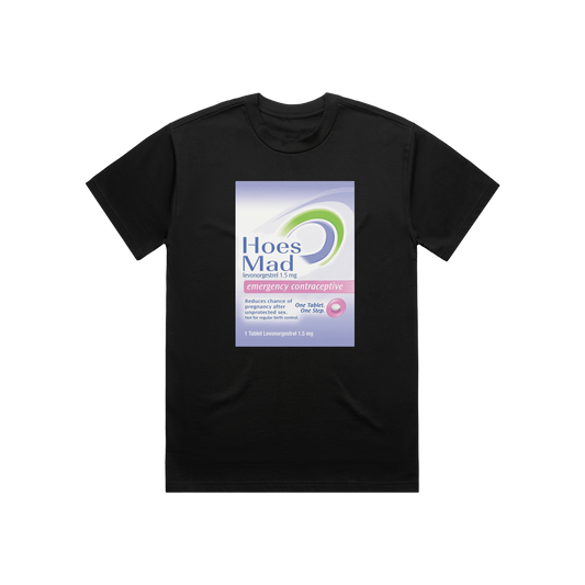 Hoes Mad Contraceptive Tee (Black)
