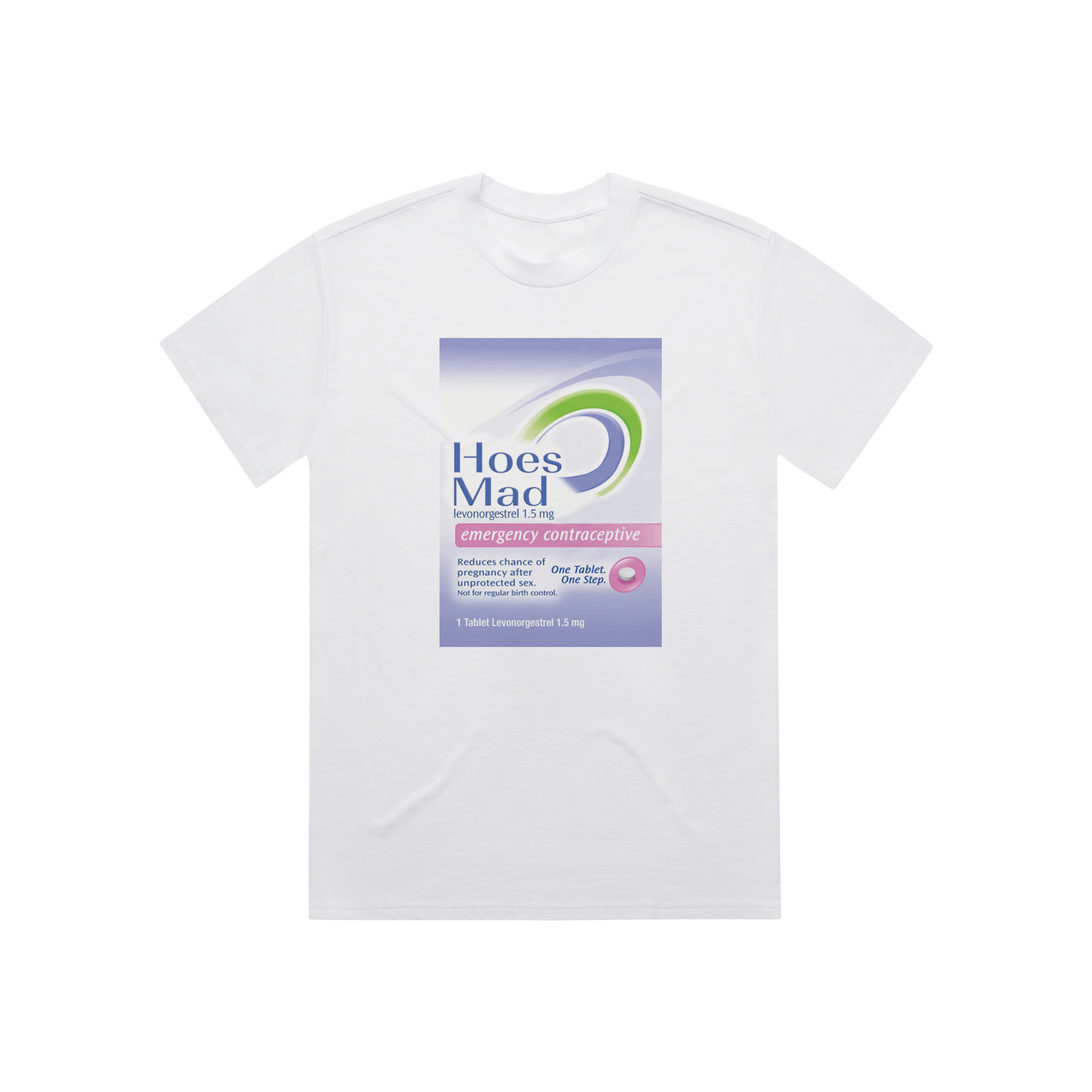 Hoes Mad Contraceptive Tee (White)