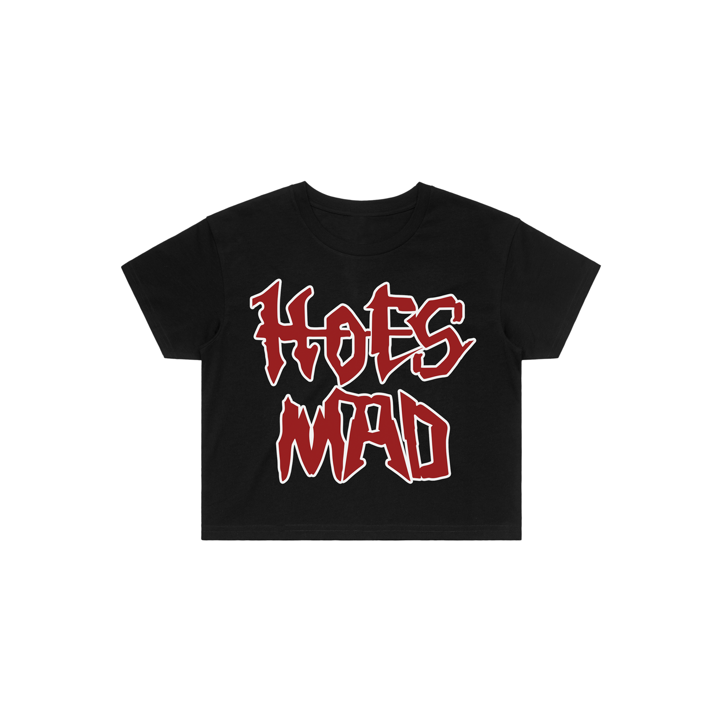 Hoes Mad Fire Conversation Crop Tee