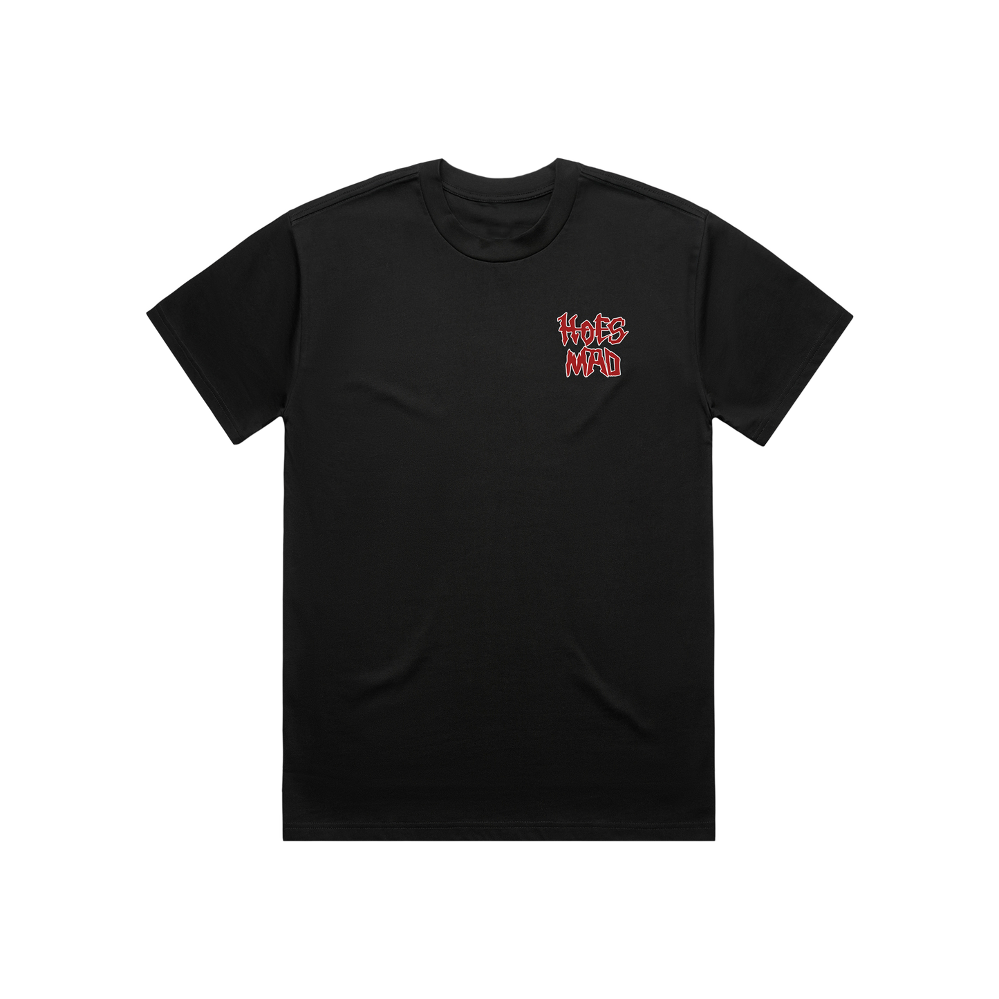 Hoes Mad Fire Conversation Left Chest Tee