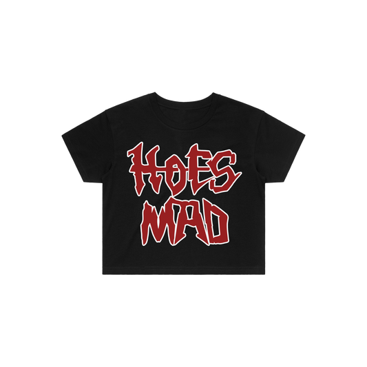 Hoes Mad Fire Conversation Crop Tee