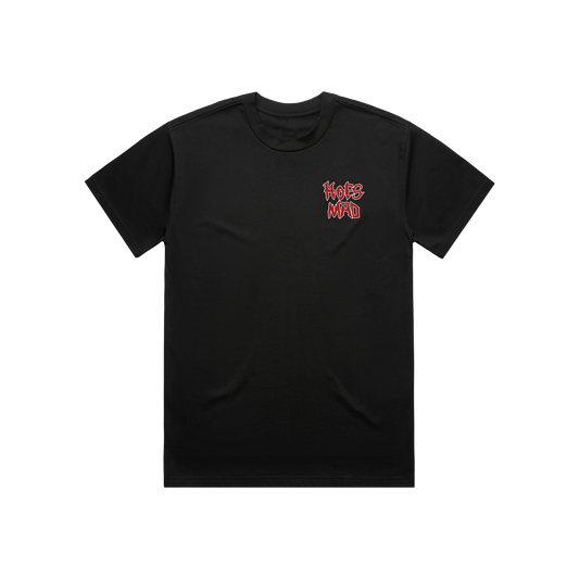Hoes Mad Fire Conversation Left Chest Tee